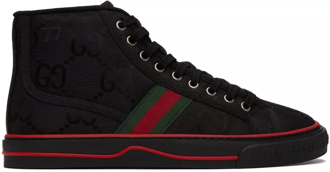 Черные высокие кроссовки Off The Grid 'Gucci Tennis 1977'