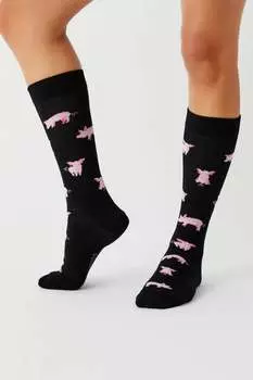 Черные высокие носки Besocks из органического хлопка Besocks, черный