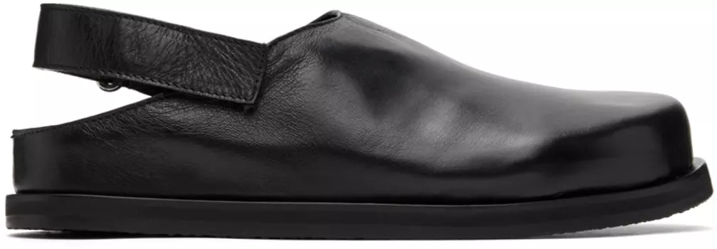 Черные закаленные сабо Studio Nicholson