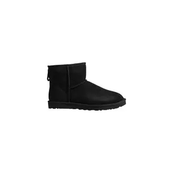 Черные замшевые ботинки UGG