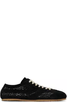 Черные замшевые кроссовки Dries Van Noten