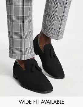 Черные замшевые лоферы с кисточками ASOS DESIGN