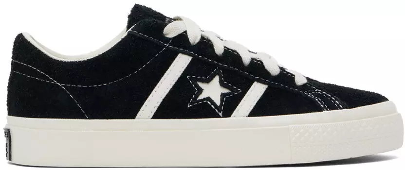 Черные замшевые низкие кеды One Star Academy Pro Converse, цвет Black/Egret/Egret