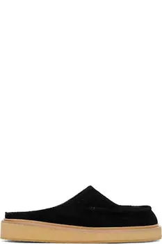 Черные замшевые тапочки Marni