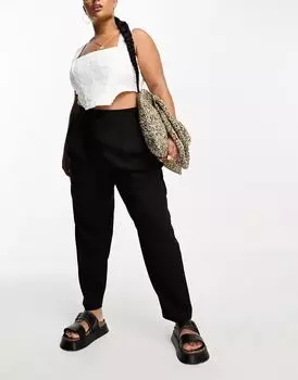 Черные зауженные брюки ASOS Curve