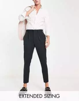 Черные зауженные брюки ASOS DESIGN