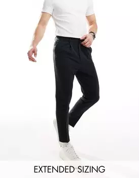 Черные зауженные брюки ASOS DESIGN