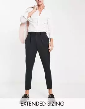 Черные зауженные брюки ASOS DESIGN