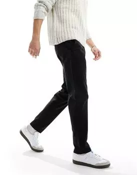 Черные зауженные брюки чинос Jack & Jones