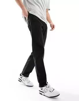 Черные зауженные брюки-чиносы Jack & Jones в техническом стиле