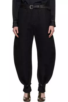 Черные зауженные брюки LEMAIRE
