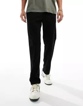 Черные зауженные брюки с кулиской Jack & Jones
