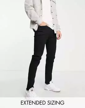 Черные зауженные джинсы ASOS DESIGN