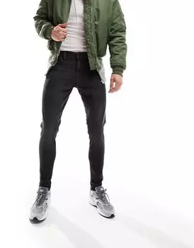 Черные зауженные джинсы Jack & Jones Pete