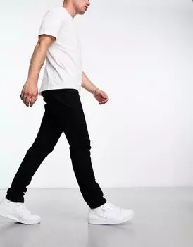 Черные зауженные джинсы Levi's 512