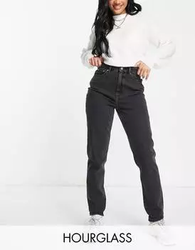 Черные зауженные джинсы в винтажном стиле ASOS DESIGN Hourglass