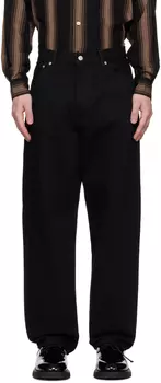 Черные зауженные джинсы WACKO MARIA