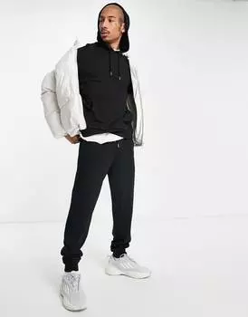 Черные зауженные джоггеры ASOS DESIGN - BLACK