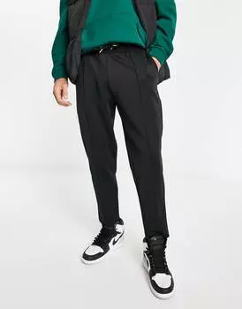 Черные зауженные джоггеры ASOS DESIGN smart