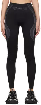 Черные жаккардовые леггинсы Misbhv