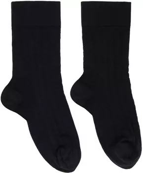 Черные жаккардовые носки Wolford