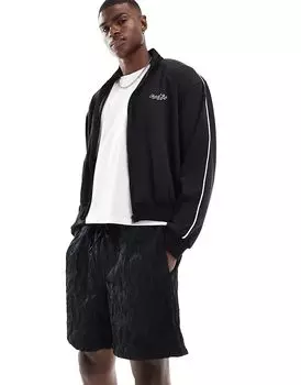 Черные жаккардовые шорты Jack & Jones (часть комплекта)