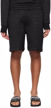 Черные жаккардовые шорты Moschino
