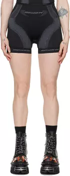 Черные жаккардовые спортивные шорты Misbhv