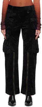 Черные жатые брюки Acne Studios