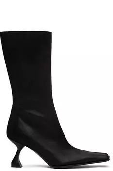 Черные жемчужные сапоги Miista