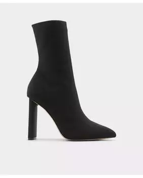 Черные женские ботильоны из текстиля с острым носком Aldo, черный