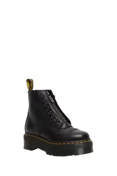 Черные женские ботинки-амфибии sinclair из филированной кожи наппа Dr Martens