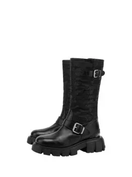 Черные женские ботинки Moschino