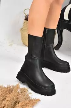 Черные женские ботинки на толстой подошве Fox Shoes, черный