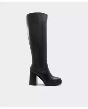 Черные женские ботинки с квадратным носком Aldo, черный