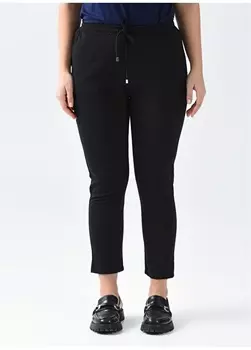 Черные женские брюки больших размеров Selen