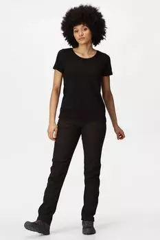 Черные женские брюки Geo II Softshell Regatta, черный