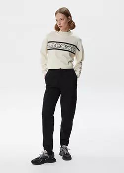 Черные женские брюки jogger Lacoste