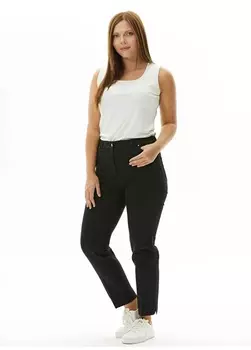 Черные женские брюки с нормальной талией Selen