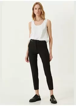 Черные женские брюки узкого кроя с нормальной талией Network