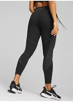 Черные женские длинные леггинсы Puma