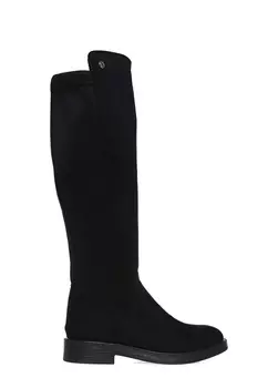 Черные женские длинные сапоги Pierre Cardin