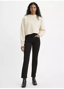 Черные женские джинсовые брюки Levis
