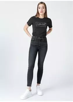 Черные женские джинсовые брюки с карманами очень узкой посадки и высокой талией 22791-0147 Levis, черный