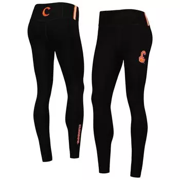 Черные женские классические трикотажные леггинсы Clemson Tigers 3-Hit