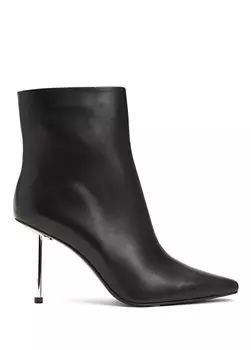 Черные женские кожаные ботинки Academia