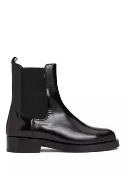 Черные женские кожаные ботинки Beymen