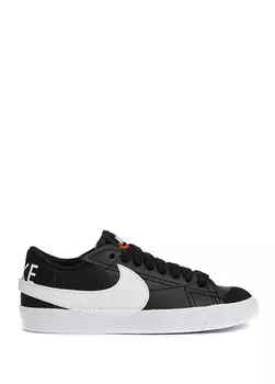 Черные женские кожаные кроссовки blazer low 77 Nike