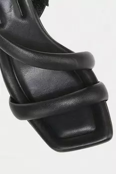 Черные женские кожаные сандалии Coline Vince, черный