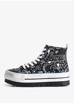 Черные женские кроссовки Desigual